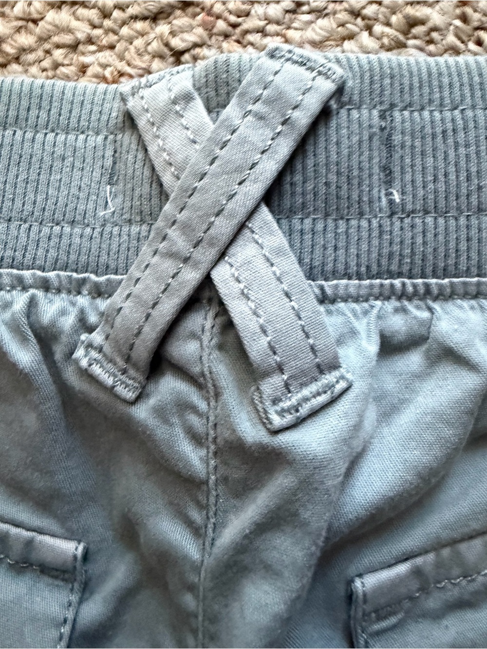 NEW NWT Sonoma Light Blue Gray Cargo Utility Women's Shorts 8 Pockets Straight - Picture 6 of 10